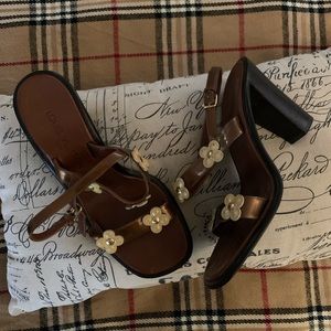 Louis Vuitton Heels with Flowers